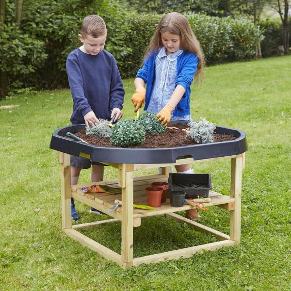 Activiteitentafel houten onderstel Nenko