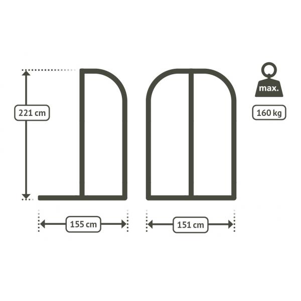 Arcada hangstoel frame voor hangstoel eenpunts