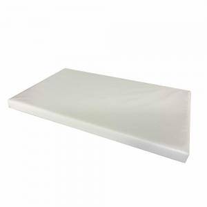 Zitkussentje met antislip onderzijde 80x50x5 cm / 910 wit - bisonyl